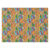 漫画ブックアーポップ・アートのトスーパーヒーロー テーブルクロス (正面(横))