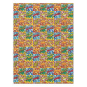 漫画ブックアーポップ・アートのトスーパーヒーロー テーブルクロス (正面)