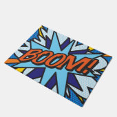 漫画ブックアーポップ・アートのトブームスーパーヒーロー ドアマット (アングル)