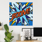 漫画ブックアーポップ・アートのトブーム ポスター (ホームオフィス)