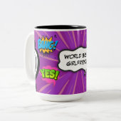 漫画ブックアーポップ・アートのトワ最高のールガルガールズカスタム ツートーンマグカップ (正面左)