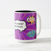 漫画ブックアーポップ・アートのトワ最高のールガルガールズカスタム ツートーンマグカップ (正面右)