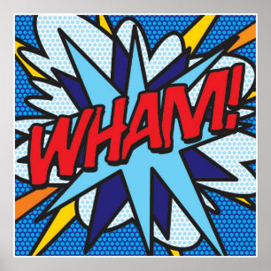 漫画ブックアーポップ・アートのトWHAM ポスター
