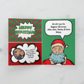 漫画ブックカバー写真クリスマスカード カード (内部)