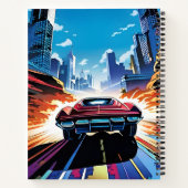 漫画ブックカー速く行く ノートブック (裏面)