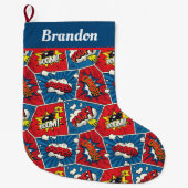 漫画ブッククリスマスストッキング ラージクリスマスストッキング (正面)