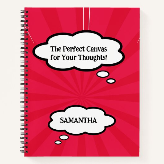 漫画ブッククール可愛いユニークトレンディーグラフ手帳 ノートブック (正面)