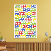 漫画ブックゲストブックキャンバス – 150署名 キャンバスプリント (インサイチュ (リビング))