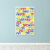 漫画ブックゲストブックキャンバス – 150署名 キャンバスプリント (インサイチュ (ウッドフロア))