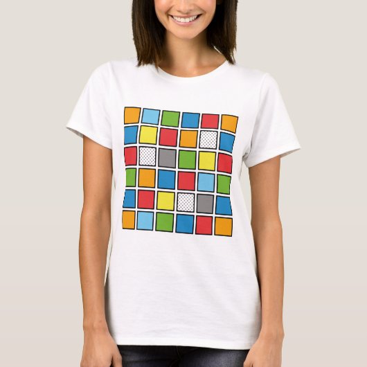 漫画ブックスタイルスクウェアTシャツ Tシャツ (正面)