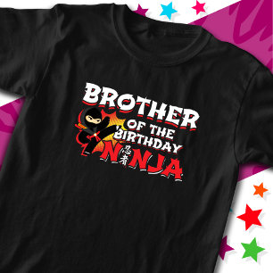 漫画ブックスタイルパーティーブラザー誕生日忍者 Tシャツ