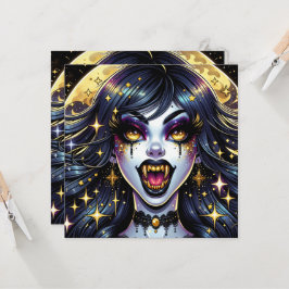 漫画ブックスタイルヴァンパイアハローウィンパーティ