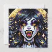 漫画ブックスタイルヴァンパイアハローウィンパーティ (裏面)