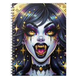 漫画ブックスタイルヴァンパイアハローウィンパーティ ノートブック