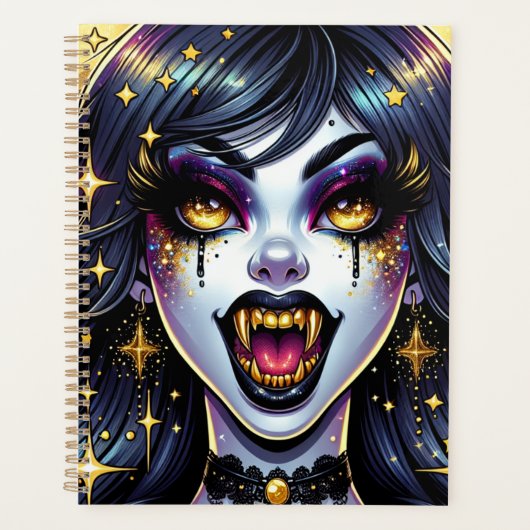 漫画ブックスタイルヴァンパイアハローウィンパーティ プランナー手帳 (正面)