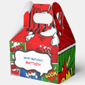 漫画ブックスタイル子供の誕生日パーティー フェイバーボックス (正面)