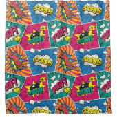 漫画ブックスピーチバブルシャワーカーテン シャワーカーテン (正面)