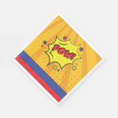 漫画ブックスーパーヒーロユニークボーイ誕生日 スタンダードランチョンナプキン (角)