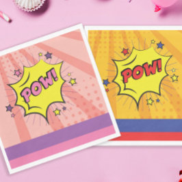 漫画ブックスーパーヒーロユニークボーイ誕生日 スタンダードランチョンナプキン