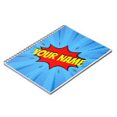 漫画ブックスーパーヒーローカスタムスパイラルノート ノートブック (左側)