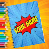 漫画ブックスーパーヒーローカスタムスパイラルノート ノートブック