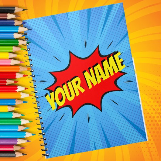 漫画ブックスーパーヒーローカスタムスパイラルノート ノートブック