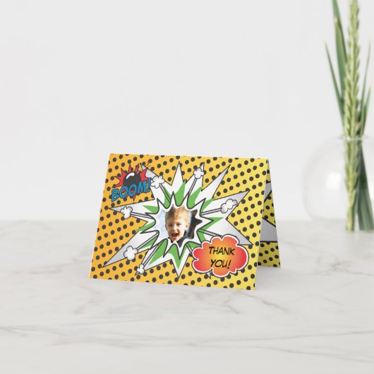 漫画ブックスーパーヒーローサンキューカード サンキューカード (正面)