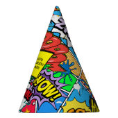 漫画ブックスーパーヒーローバースデーパーティカスタムー パーティーハット (右)