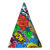 漫画ブックスーパーヒーローバースデーパーティー パーティーハット (右)