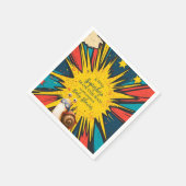 漫画ブックスーパーヒーローボーイベビーシャワー スタンダードカクテルナプキン (角)