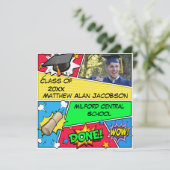 漫画ブックスーパーヒーロー卒業招待状 招待状 (スタンド正面)