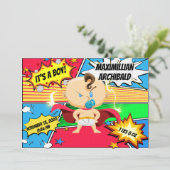 漫画ブックスーパーヒーロー誕生のお知らせ 案内状 (スタンド正面)