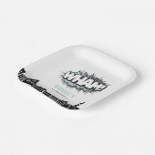 漫画ブックスーパーヒーロー誕生日 ペーパープレート (傾斜あり)