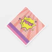 漫画ブックスーパーユニークヒーローガールズ誕生日 スタンダードランチョンナプキン (角)