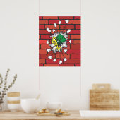 漫画ブックノックアウトポスターイラストレーション ポスター (キッチン)