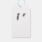 漫画ブックバブル贈呈ラベル ギフトタグ (裏面)