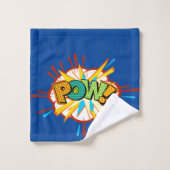 漫画ブックバーストPOW文字スーパーヒーロータオルセット バスタオルセット (ウォッシュタオル)