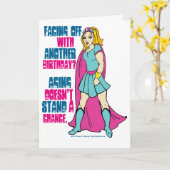 漫画ブックヒーロー誕生日カード カード (黄色い花)