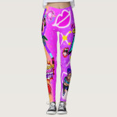 漫画ブックファンガールレギンス レギンス (正面)