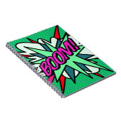 漫画ブックブームクールおもしろいモダン ノートブック (右側)