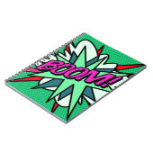 漫画ブックブームクールおもしろいモダン ノートブック (左側)