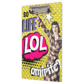 漫画ブックポップ・アートのアートレトロレディおもしろい クリップボード (左)