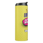 漫画ブックポップ・アートのアートレトロレディおもしろい タンブラー (回転左)