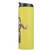 漫画ブックポップ・アートのアートレトロレディおもしろい タンブラー (回転右)