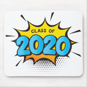 漫画ブックモダンタイポグラフィ2020年のレトロクラス マウスパッド