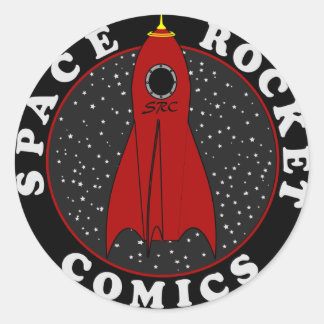 漫画ブックロゴ ラウンドシール