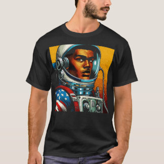 漫画ブック宇宙飛行士のスタイル Tシャツ