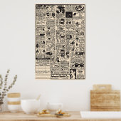 漫画ブック広告 ポスター (キッチン)