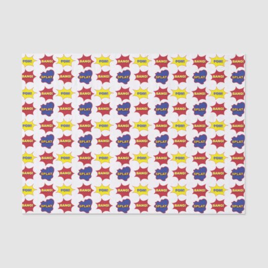 漫画ブック文字バブルのパターン 薄葉紙 (正面)