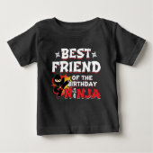 漫画ブック最高のスタイルフレンドの誕生日忍者 ベビーTシャツ (正面)